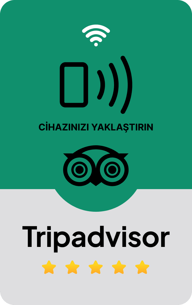 NFC Tripadvisor değerlendirme kartı