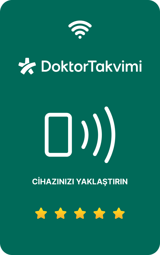 DoktorTakvimi Değerlendirme Kartı ön yüz