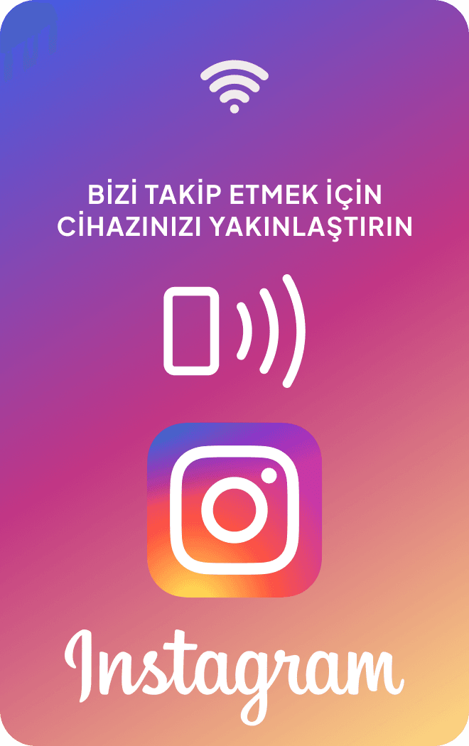 Instagram bağlantı kartı ön yüz